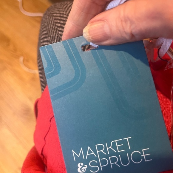 Market & Spruce NWT  Camisole Button Downdown in style Telney Orange in size 1X - Picture 5 of 8